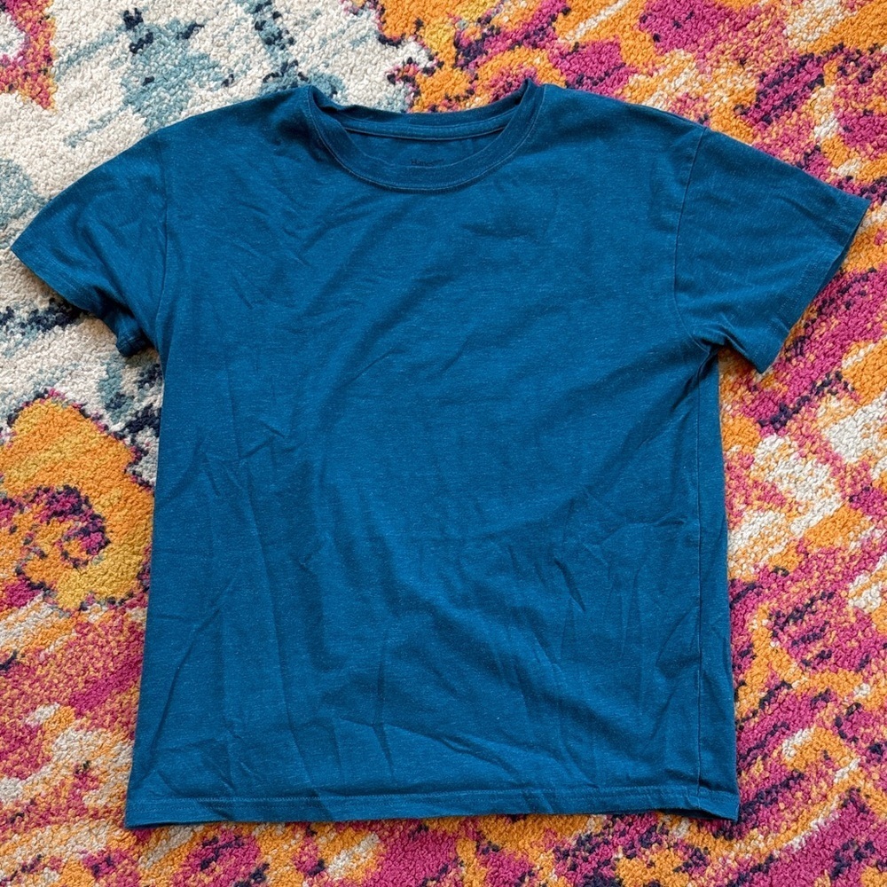 Hanes Teal Kids Short Sleeve Tee